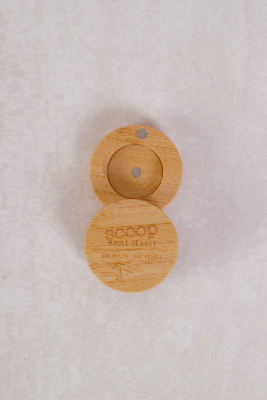 Mini Round Individual Bamboo Compact
