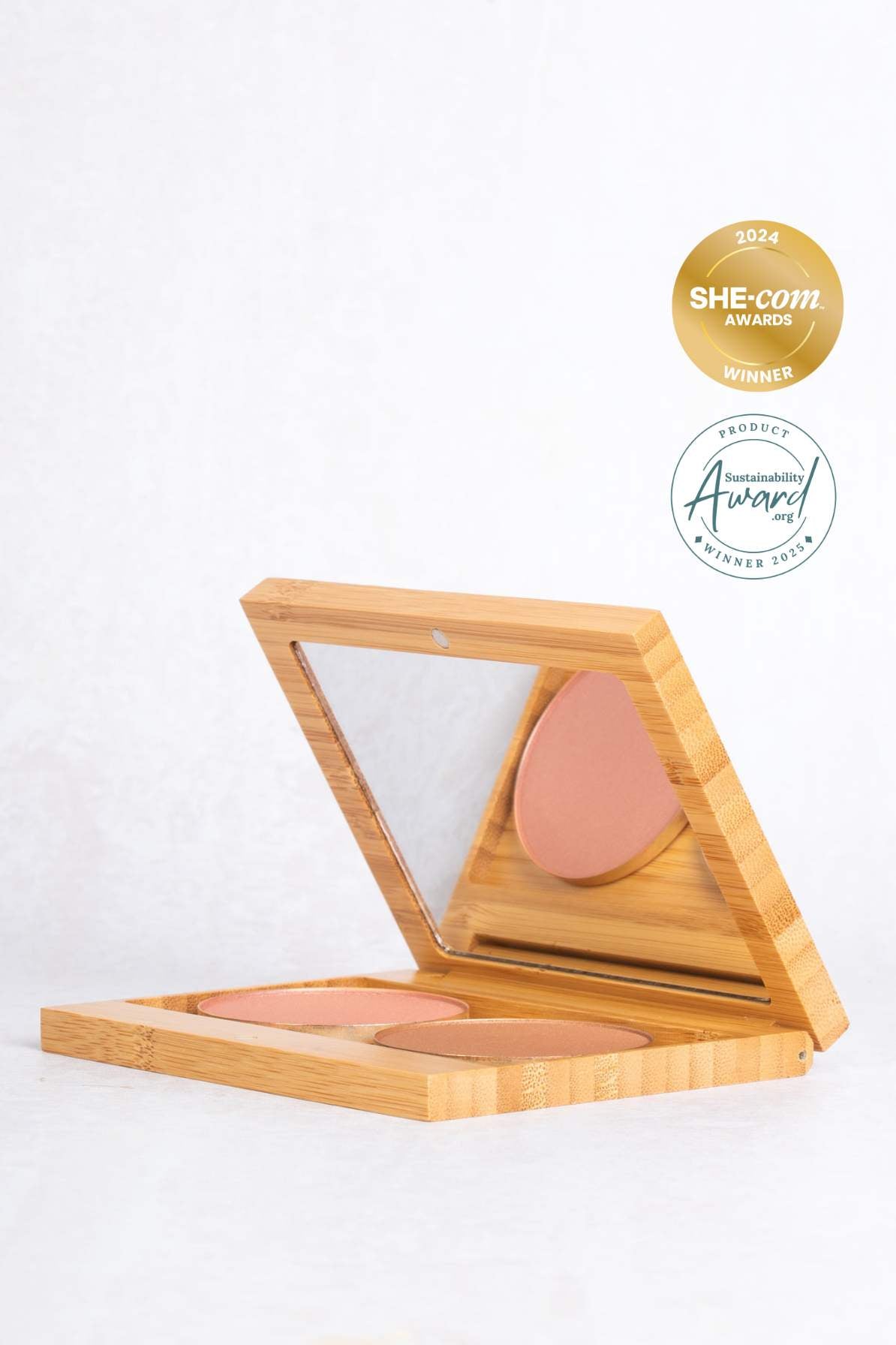 Pressed Mineral Blush &amp; Bronzer Duo in Bamboo Multi Palette