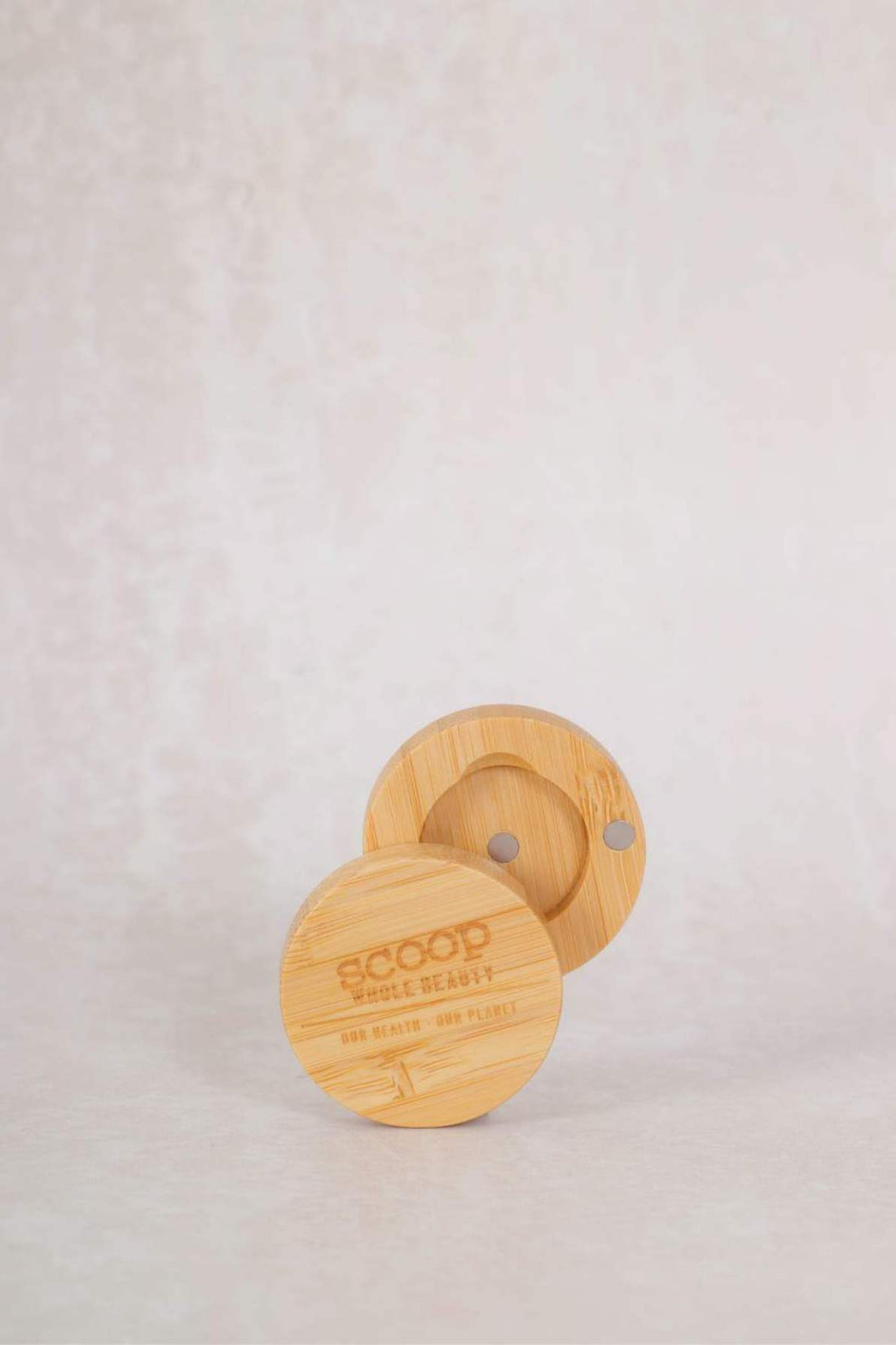 Mini Round Individual Bamboo Compact