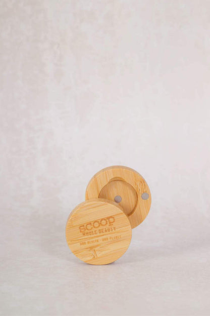 Mini Round Individual Bamboo Compact