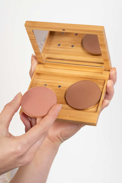 Pressed Mineral Blush &amp; Bronzer Duo in Bamboo Multi Palette