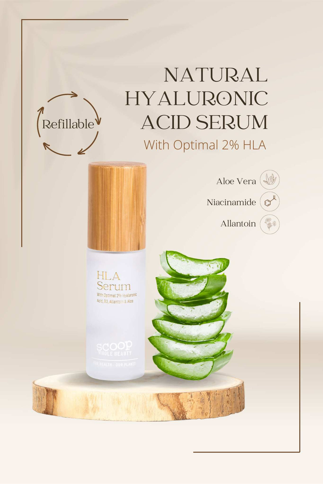 Natural Hyaluronic Acid Serum 2% + B3
