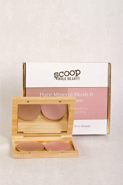 Pressed Mineral Blush &amp; Bronzer Duo in Bamboo Multi Palette