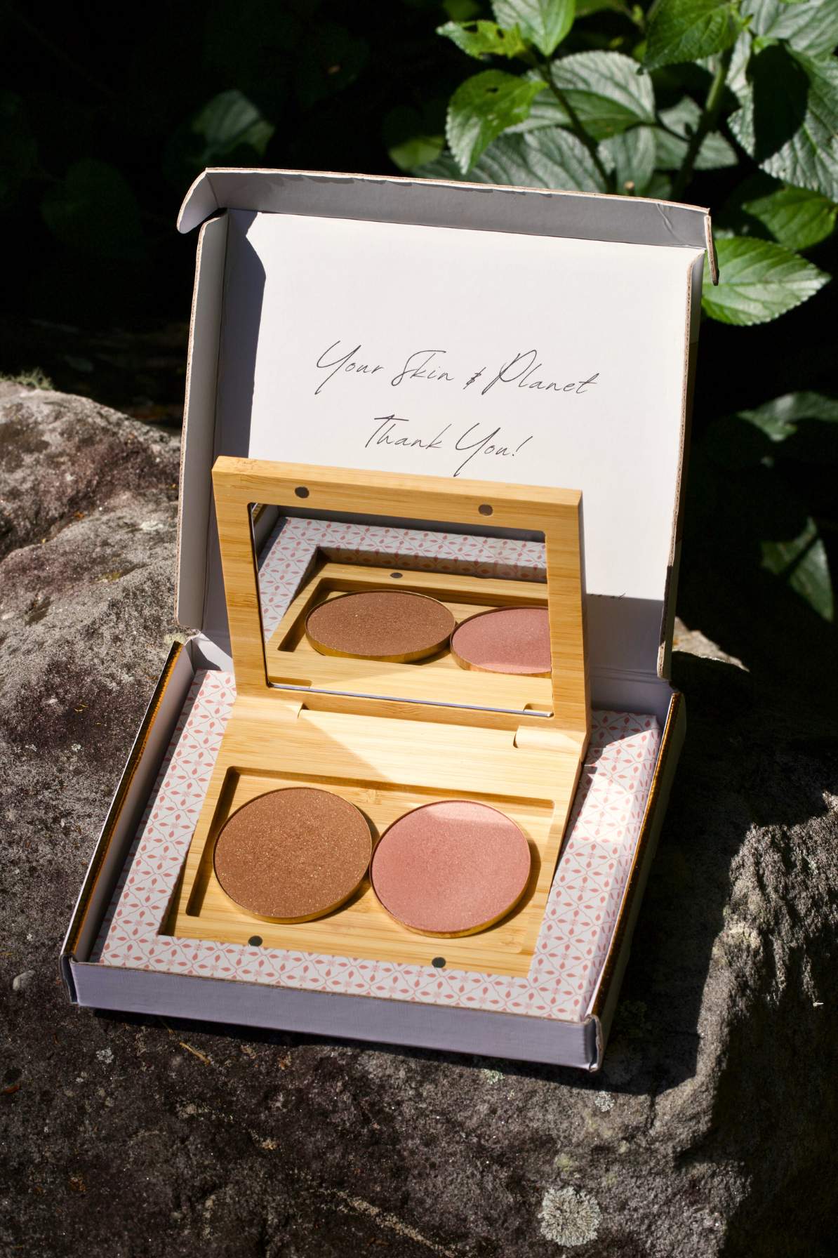Pressed Mineral Blush &amp; Bronzer Duo in Bamboo Multi Palette